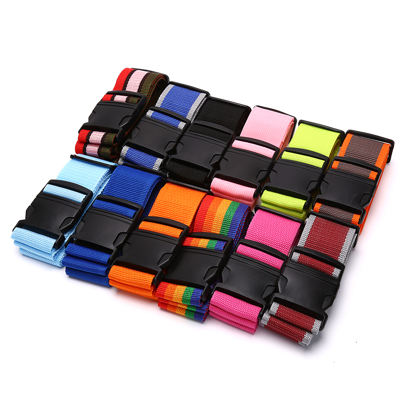 Travel Accessories Luggage Straps - Sabuk Pengemasan Kunci Sandi Dapat Disesuaikan