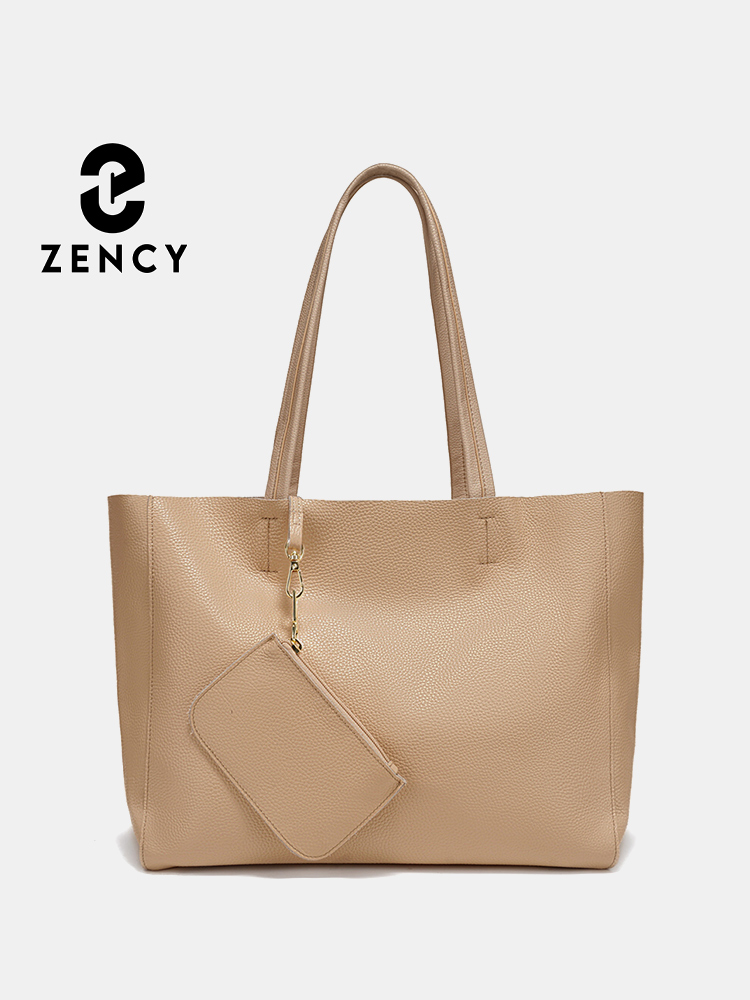 Travel Accessories Luxury - Tas Tote Besar Kulit Asli Zency,