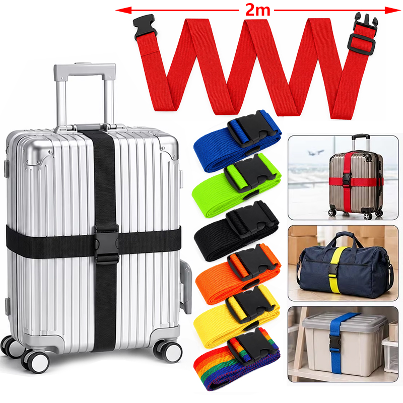 Travel Packing Cube - Tali Bagasi 2m yang Dapat Disesuaikan,