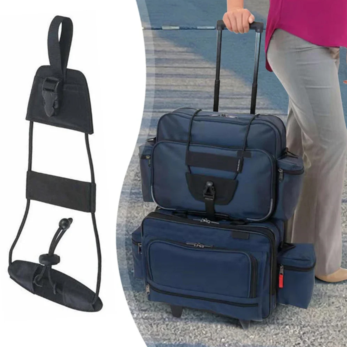 Travel Accessories Luggage Straps - Tali Penghubung Koper, Sabuk Penahan Tas