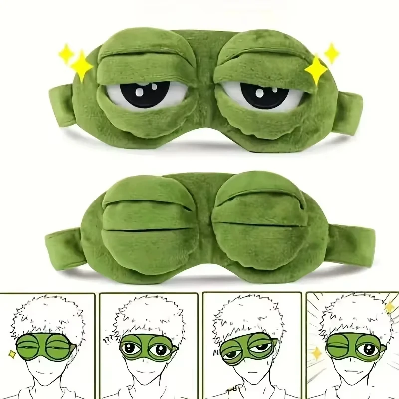 Travel Hair Accessories - Masker Mata Berbentuk Katak Permainan Pesta