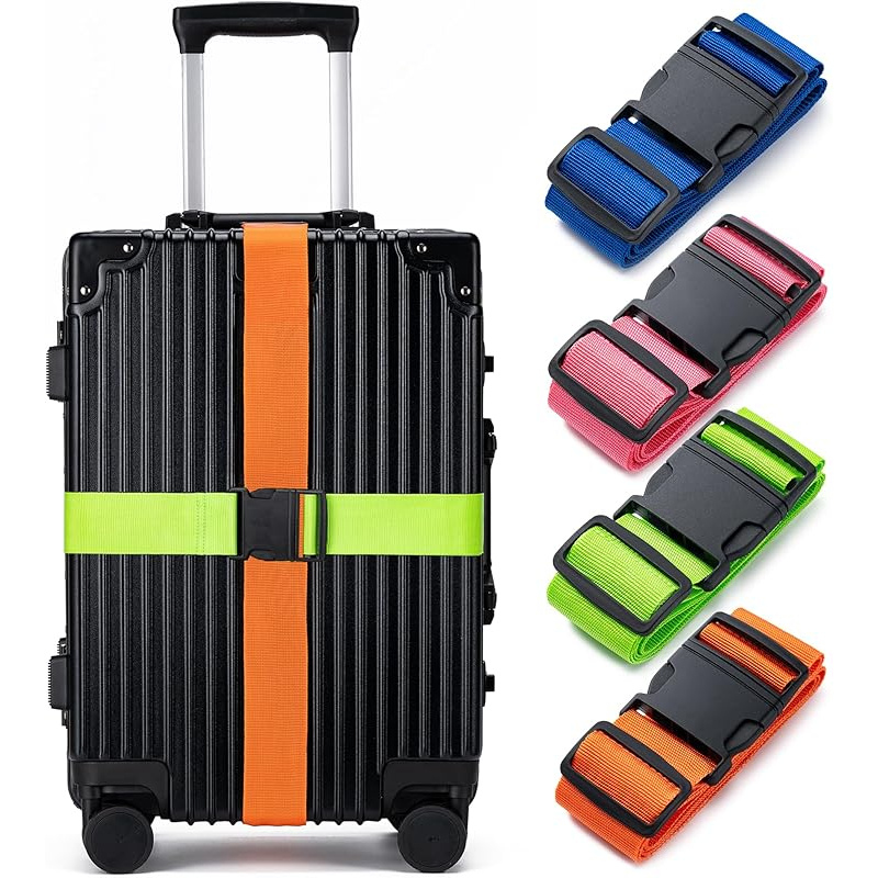 Travel Accessories Luggage Straps - 4 Set Tali Pengikat Bagasi, Tali