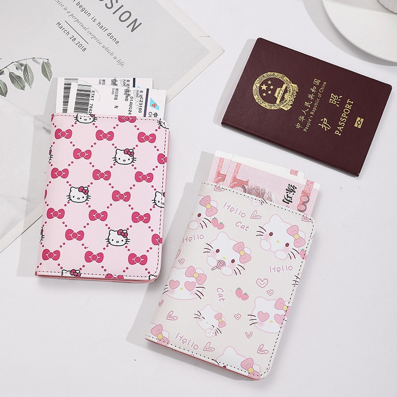 Qantas Travel Accessories - Hello Kitty Sampul Paspor Wanita Kulit
