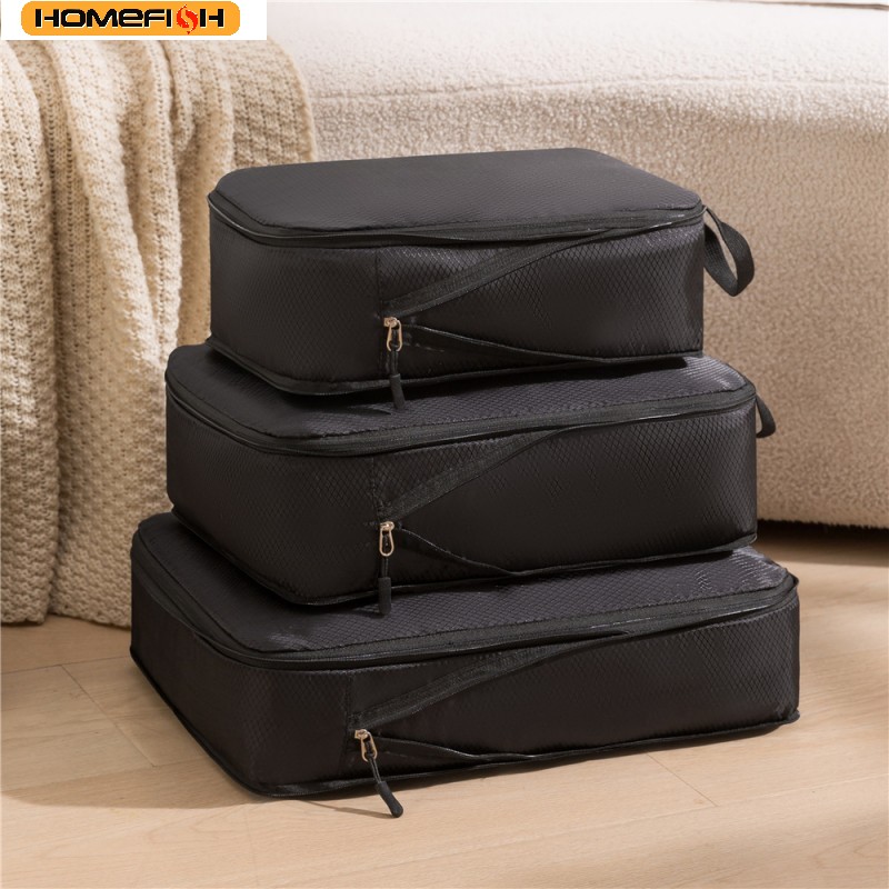HOMEFISH 3Pcs/Set Tas Penyimpa - Travel Packing Cube ulasan dan harga