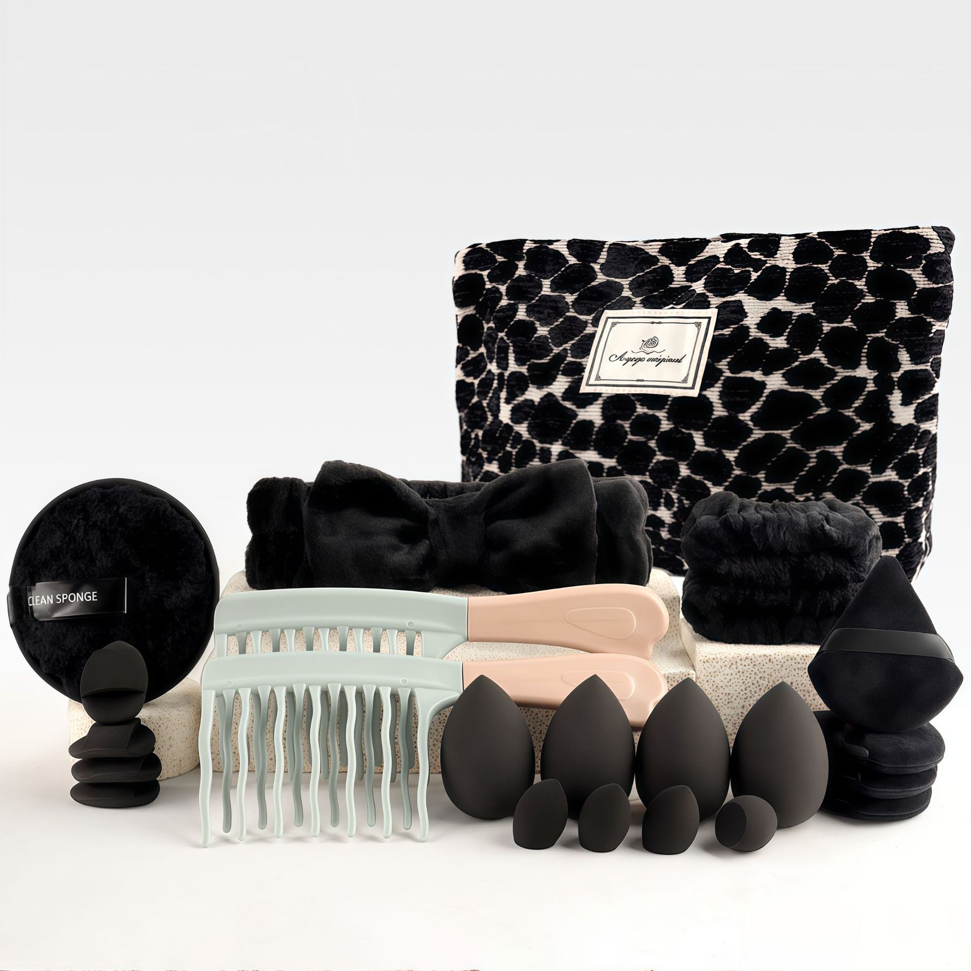 Set Kuas Makeup Gaya Chic deng - Travel Accessories Set ulasan dan harga
