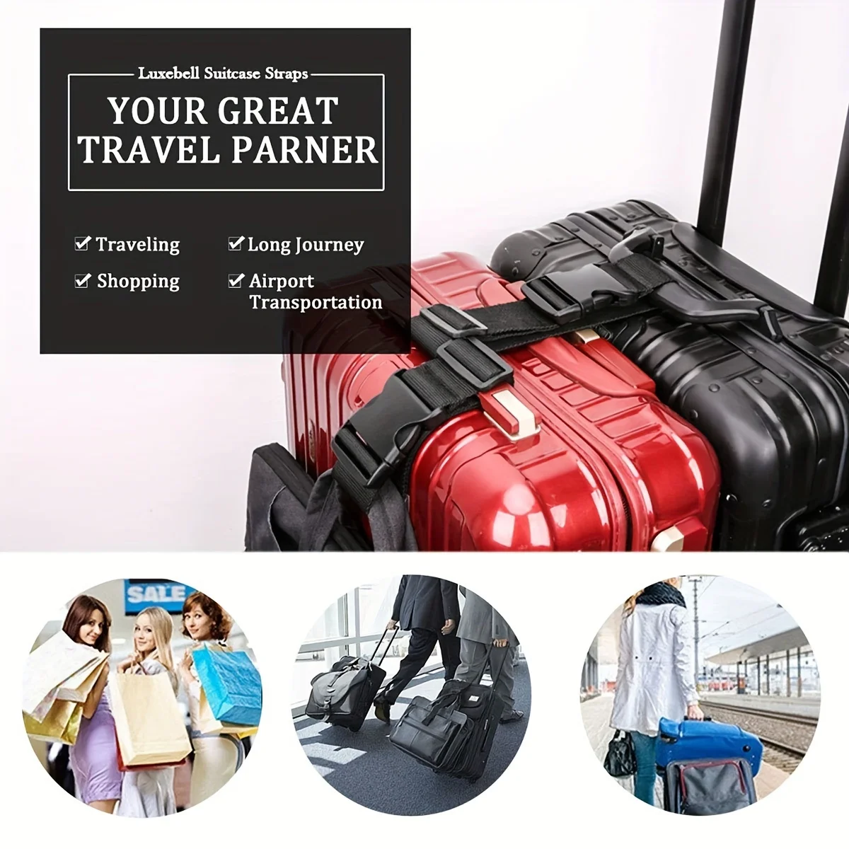 1 Buah Tali Bagasi Sederhana Y - Quality Travel Accessories ulasan dan harga