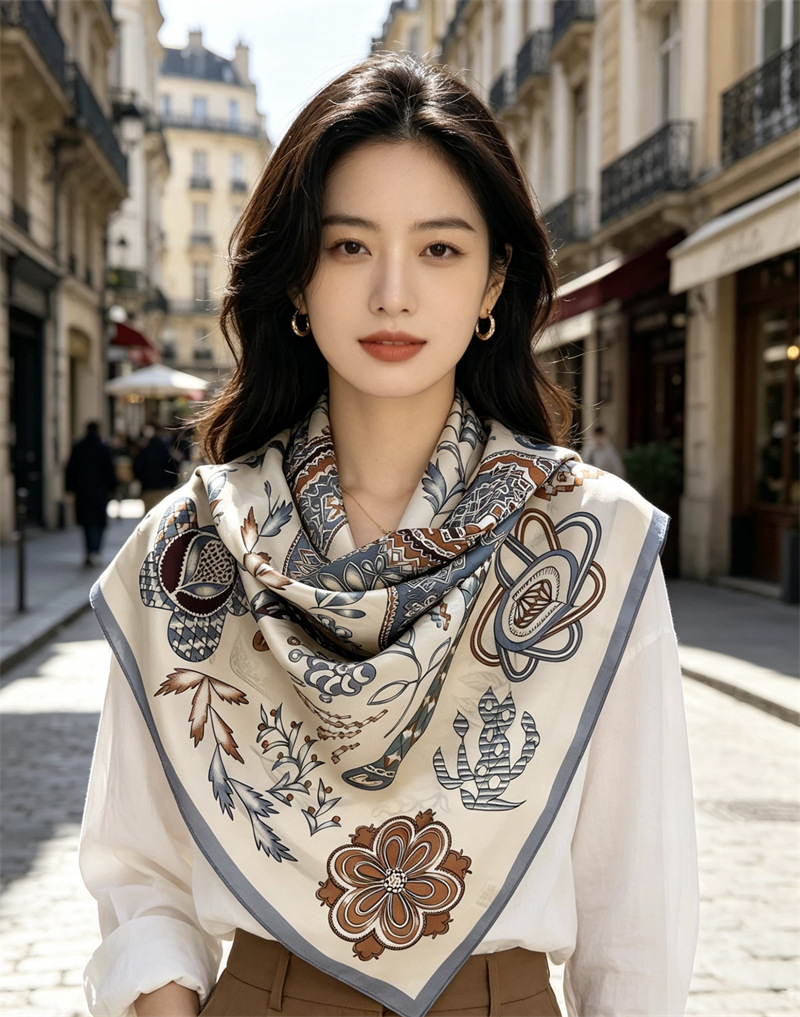 Bandana Wanita Motif Kuda 90CM - Travel Hair Accessories ulasan dan harga