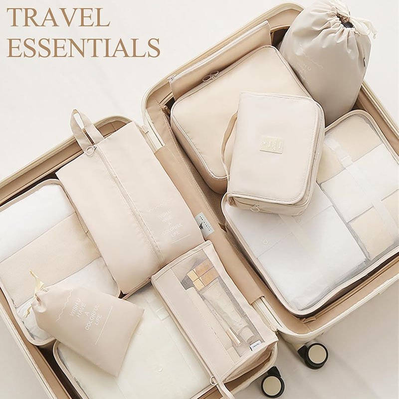 8 Buah Set Kubus Pengemas Perj - Travel Accessories Packing Cubes ulasan dan harga