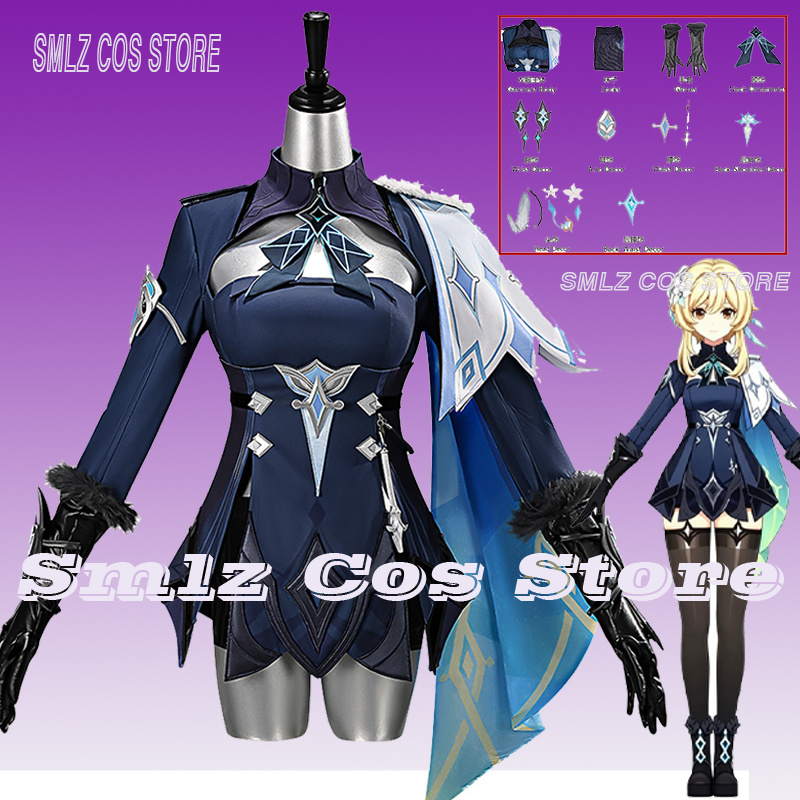 Kostum Cosplay Traveler Lumine - Travel Accessories Set ulasan dan harga