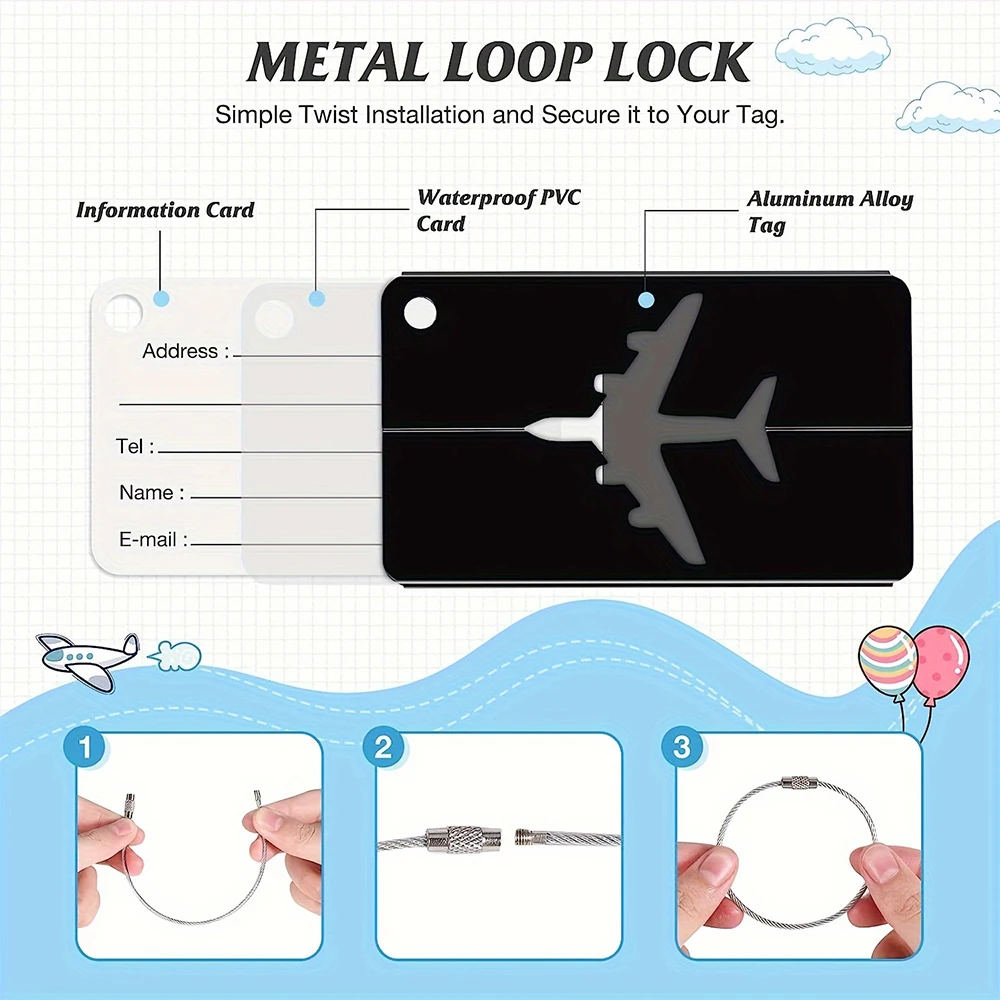 Tag Bagasi Perjalanan Bahan Al - Qantas Travel Accessories ulasan dan harga