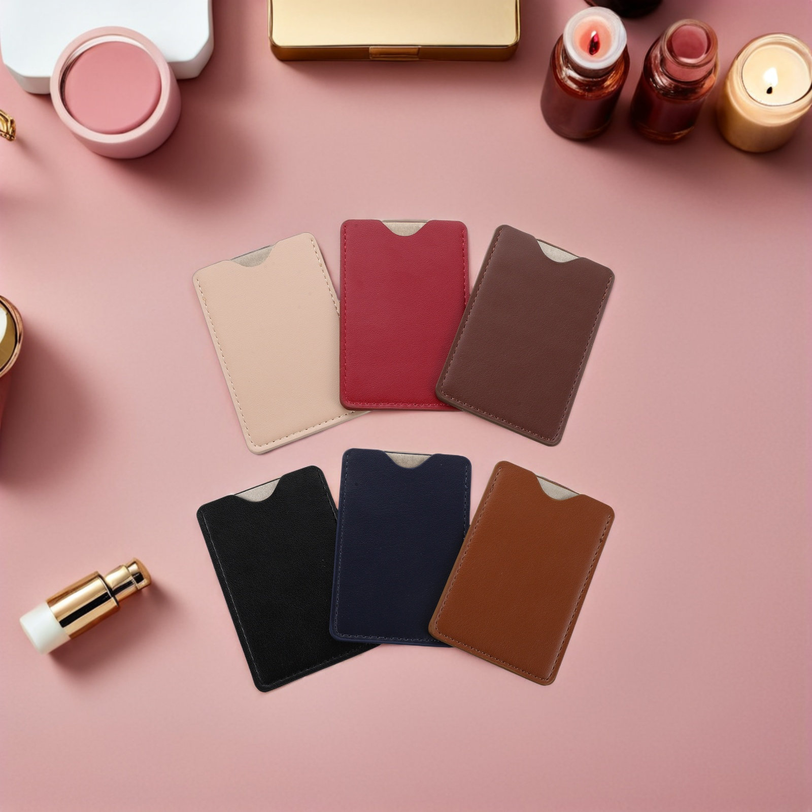 6Pcs Pelindung Kartu Tipis Ant - Travel Wallet Slim ulasan dan harga