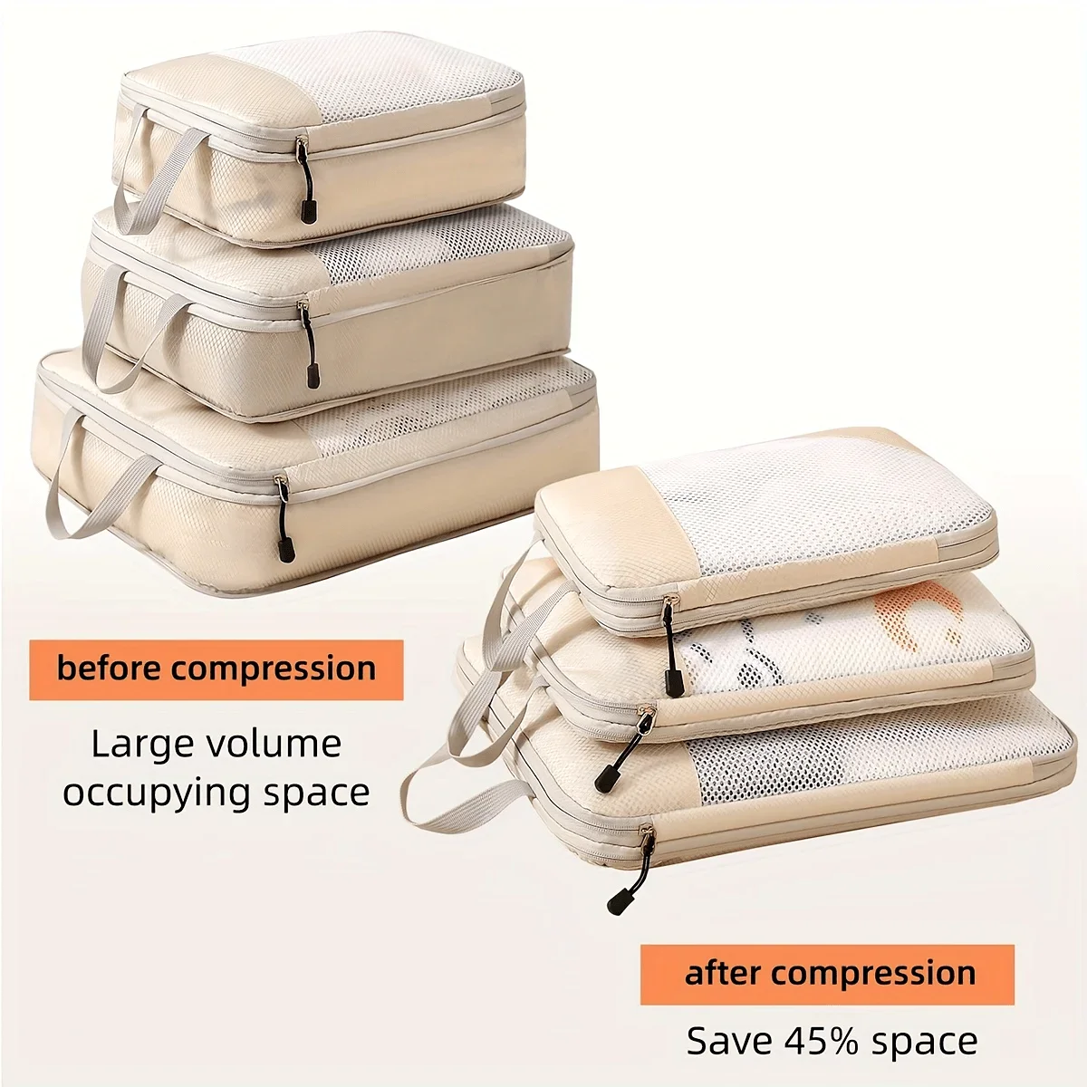 Kubus pengepakan kompresi perj - Travel Accessories Packing Cubes ulasan dan harga