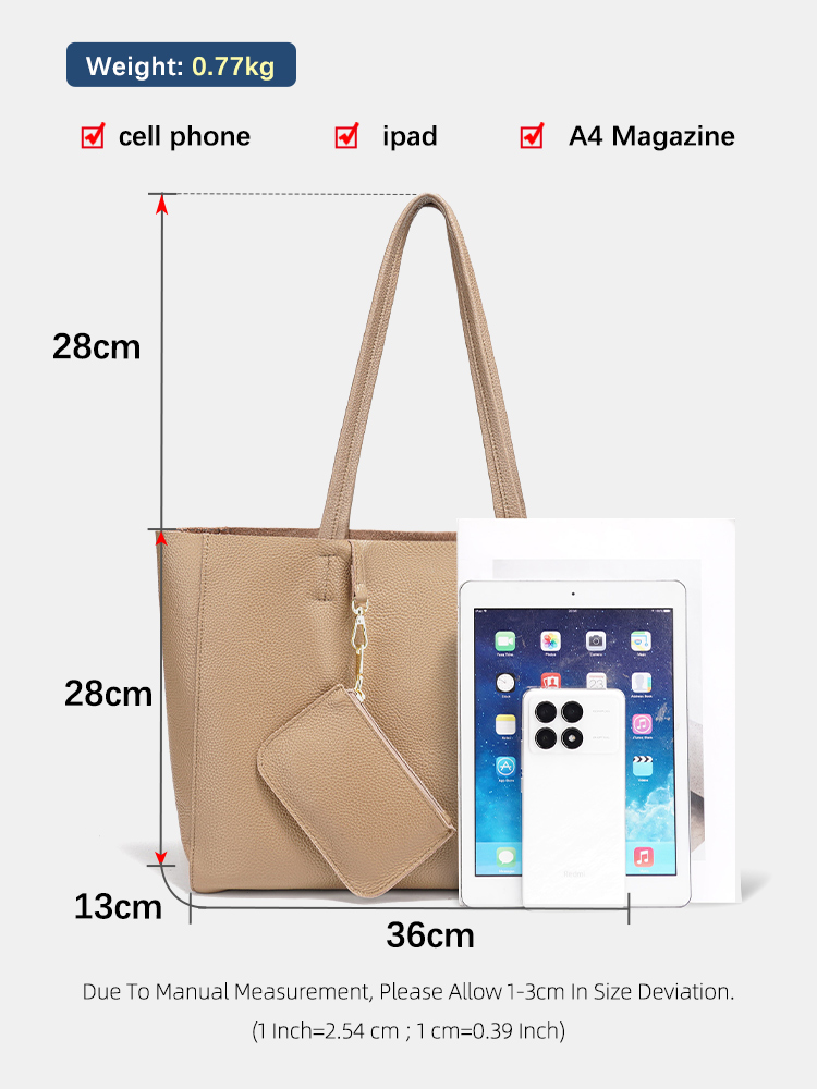 Tas Tote Besar Kulit Asli Zenc - Travel Accessories Luxury ulasan dan harga