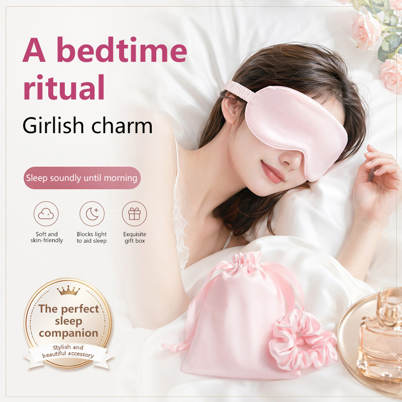 Set 3Pcs Masker Mata Sutra Pen - Travel Accessories Set ulasan dan harga