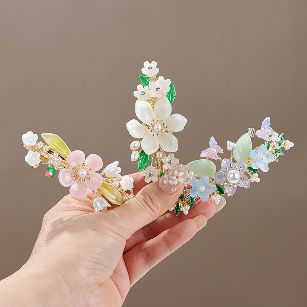 Jepit Rambut Mutiara Bunga Gay - Travel Hair Accessories ulasan dan harga
