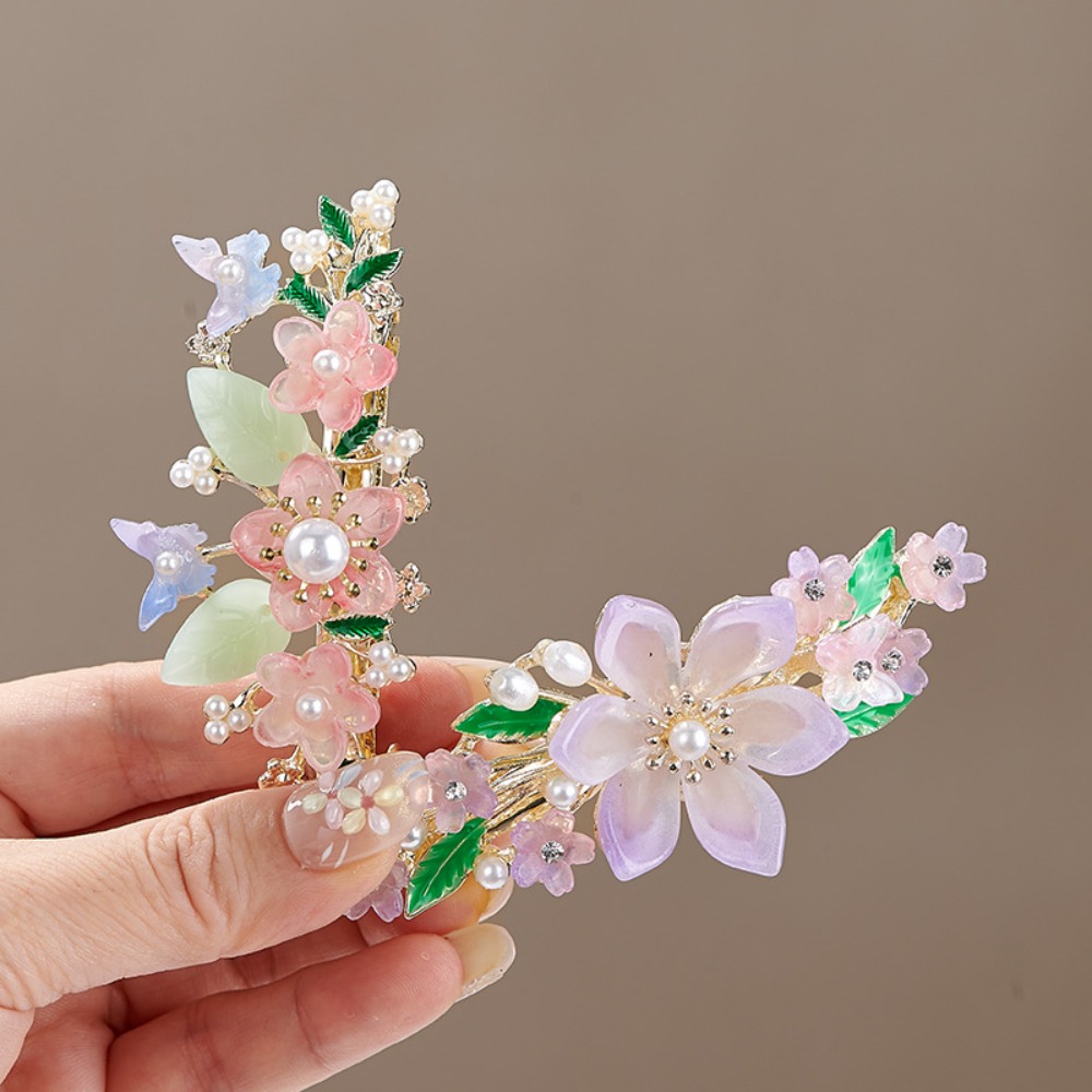 Jepit Rambut Mutiara Bunga Gay - Travel Hair Accessories ulasan dan harga