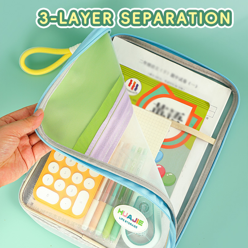 Tas File Genggam Pelajar HUAJI - Document Organizer Folder ulasan dan harga