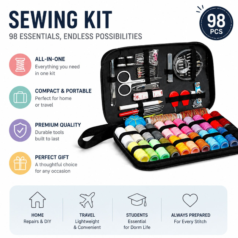 Set Alat Aksesori Jahit 68/98  - Travel Accessories Set ulasan dan harga