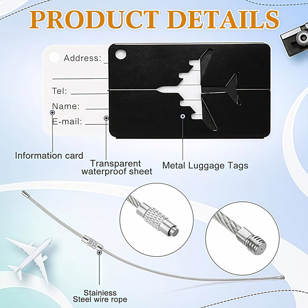 Tag bagasi perjalanan aluminiu - Qantas Travel Accessories ulasan dan harga