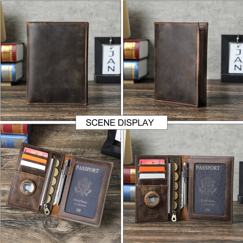 Dompet kulit asli, dompet kuli - Travel Wallet Slim ulasan dan harga