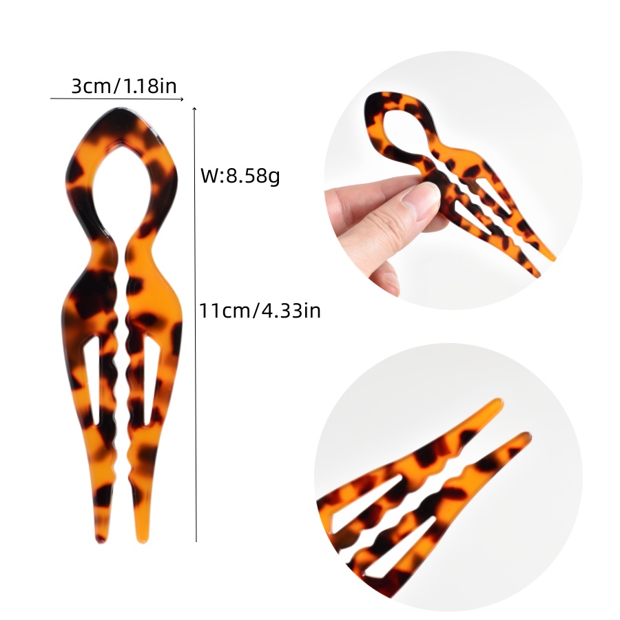 1 buah jepit rambut akrilik be - Travel Hair Accessories ulasan dan harga