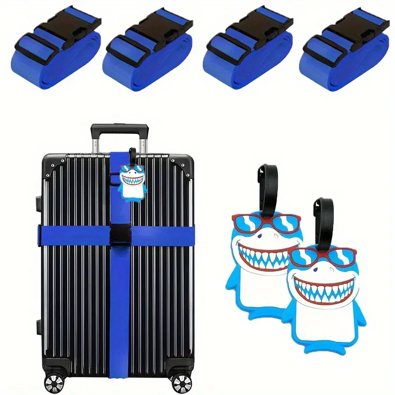 6 Pak Tali Bagasi Set Tag Baga - Travel Accessories Luggage Straps ulasan dan harga