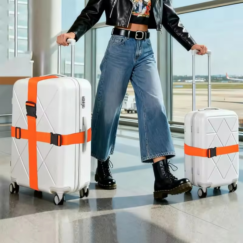 4 Set Tali Pengikat Bagasi, Ta - Travel Accessories Luggage Straps ulasan dan harga